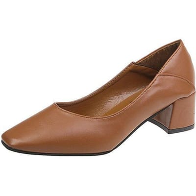 Dames Hoge Hakken Werkplek Temperament Sexy Damesschoenen Elegante Vierkante Neus Hoge Hakken Werkschoenen 36