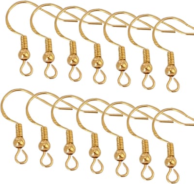 14 franse oorbelhaken -Zilver 925- Goudkleurig - Charme Bijoux