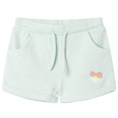 vidaXL Kindershorts met trekkoord 140 gemengd lichtmintkleurig