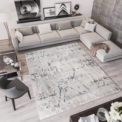 Tapiso Troya Vloerkleed Woonkamer Slaapkamer Beige Bos Hout Patroon Design Eyecatcher Interieur Stijlvol Woonsfeer Modern Trendy Duurzaam Hoogwaardig Tapijt Maat - 140x200