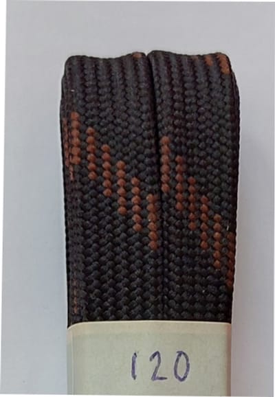 Gala Veter - Zwart/Bruin - Plat - Lengte 120 cm - Breedte 9 mm - Bergschoen - Wandelschoen - Schoenveter