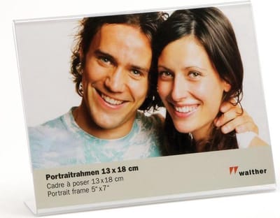 walther+ design ASQ1318 Wissellijst Papierformaat: 13 x 18 cm Transparant
