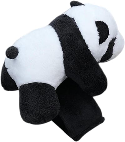 Fietsstuur Decoratie - Dierfiguur Fiets - Personaliseer Fiets - Zacht Pluche Materiaal - Universele Pasvorm - Panda