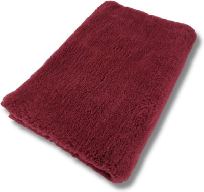 Vetbed Bordeauxrood Effen - 2 Stuks - Antislip Hondenmat - Hondenbed - Hondenmatras - 75 x 50 CM
