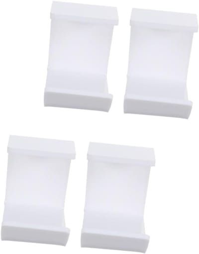 Hoofdtelefoon Haak - Koptelefoon Houder - Bureau Organisatie - Sterke Acryl Constructie - 4 Stuks - Wit