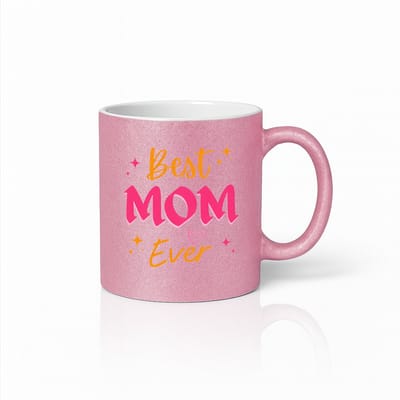 Best Mom Ever Mok - Levendig Roze Keramiek - Kleurrijk Cadeau voor de Beste Moeder