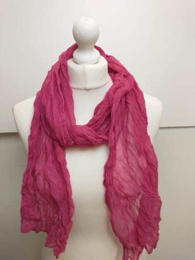 Lange dames sjaal Thalia-effen fuchsia