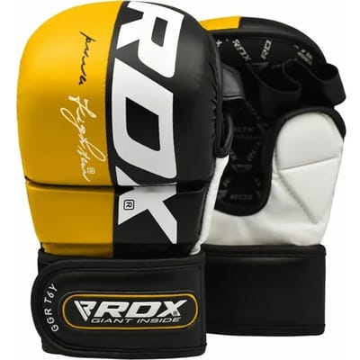 RDX Sports T6 Plus - MMA Handschoenen - Training - Sparring - Geel - Maat XL