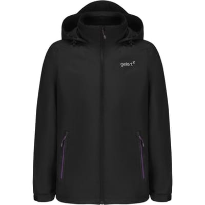 Gelert Horizon waterdichte jas voor dames (Zwart/Paars)