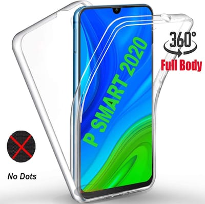 Hoesje Geschikt voor Huawei P Smart 2020 Hoesje 360° TPU 2 in 1 Case Transparant ( Voor en Achter)