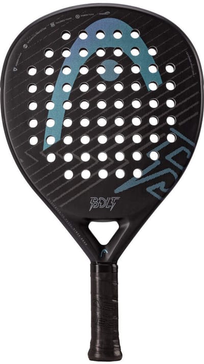 Head Bolt 2025 Padelracket - instap padelracket - 340/360 gram - unisex - Zwart/PR