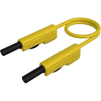 Hirschmann Test & Measurement MLB 100/1 V ge Meetsnoer Banaanstekker 4 mm Banaanstekker 4 mm 1.00 m Geel 1 stuk(s)