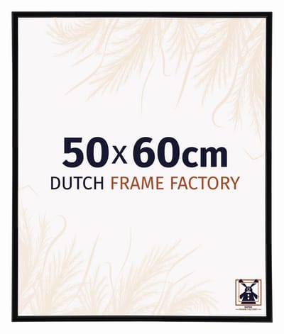 Fotolijst 50x60 cm - Kunststof - Zwart Hoogglans - Angers