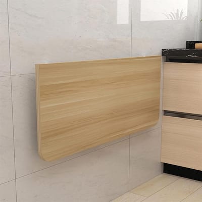 Opklapbaar bureau - Wandtafel inklapbaar - Ruimtebesparend werken - Eenvoudig te monteren - 40 kg draagkracht - Teak