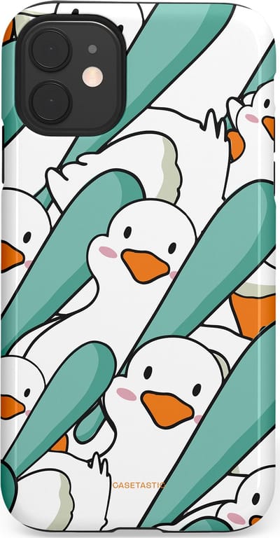 Casetastic Hoesje Geschikt voor Apple iPhone 11 - Stijlvolle Beschermende Duo-layer Case - Ganssterk