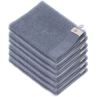 Walra Washand - Soft Cotton - Set van 12 - Hotel Kwaliteit - 100% katoen - 550 g/m² - 16x21 cm - Indigo