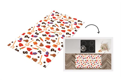 Keukenloper - Loper keuken - Sinterklaas Decoratie - Sinterklaas - Sint - 120x60 cm - Keukenloper vinyl