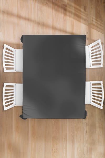 Tafelkleed - Tafellaken - 130x170 cm - Zwart - Effen kleur - Binnen en Buiten