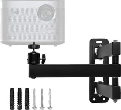 Opvouwbare Projectorhouder - Beamer Standaard - Thuisbioscoop Creëren - 360 Gradens Draaibaar - Uitschuifbaar tot 40cm - Zwart