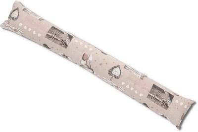 Lange Tochtstrip 110cm met Afneembare Overtrek in Shabby Chic Stijl
