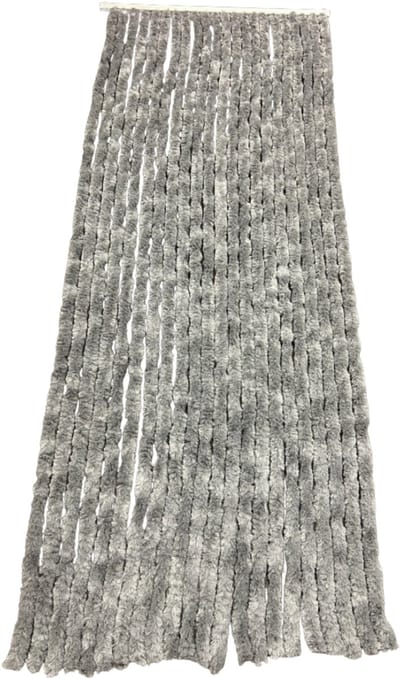 Mannsberger Chenille Vliegengordijn - Insectengordijn Voor Deur - 90 X 220cm - Grijs - 22 Strengen - Op Maat Te Maken