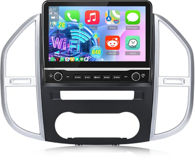 Hexinex Autoradio - Geschikt voor Mercedes Benz Vito 3 W447 (2014-2020) - Draadloos CarPlay Android Auto - 2GB+64GB