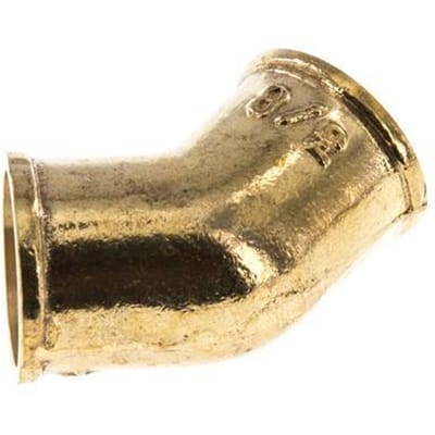 Rp 3/8'' Messing L-Fitting 45graden 16 Bar - FL2E-F-B-038R-45