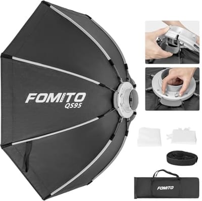 Achthoekige Softbox 37" voor Fotografie met Quick Release en Bowens Mount