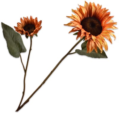 Silk-ka Kunstbloem-Zijde Bloemen Tak Oranje 75 cm