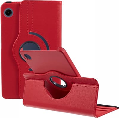 Coverup Tablethoes geschikt voor Samsung Galaxy Tab A11 / Tab A9 Hoesje - 360° Rotating Book Case - Rood