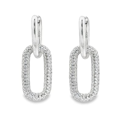 Juwelier Zwartevalk zilveren (gerhodineerd) oorbellen - 22.319