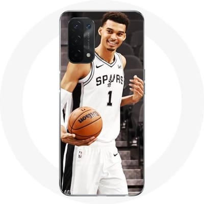 Oppo A54 5G hoesje Victor Wembanyama San Antonio Spurs nr. 1