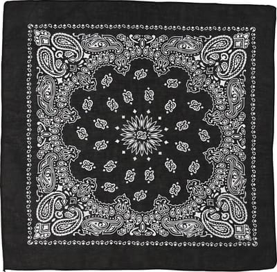 Creotime Bandana Paisley 55 X 55 Cm Zwart