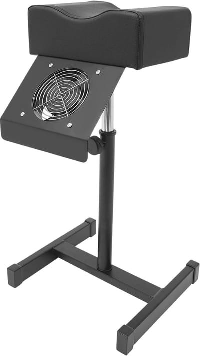 TamTrade Behandelstoel - Manicure kruk - Pedicure kruk - Zwart - Ingebouwde stofreinigingsventilator - Verstelbare werkhoogte