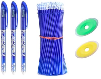0,5 mm uitwisbare penvullingen - 55 stuks navulverpakking voor balpennen - ideaal voor vlekvrij schrijven