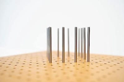 Blokpinnen Haakwerk - Stevige Pinnen - Projecten Vormgeven - Extra Lang Roestvrij Staal - 40 Stuks 12cm - Zilver