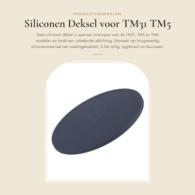 Dailygoods - Siliconen Deksel voor TM31 TM5 TM6 met Goede Afdichting