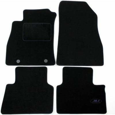 Tapis de Sol Noir Velours - J&J AUTOMOTIVE - Nissan Juke 2010-2018 - Sur Mesure - Antidérapant - Imperméable noir