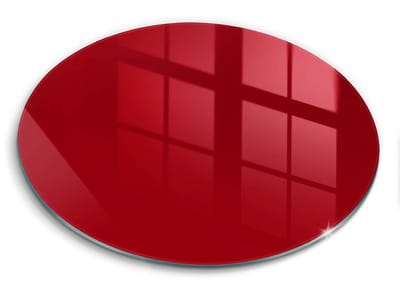 Wallfluent Glazen Snijplanken - Rood Snijplanken Glas - 40fi cm - Rood Snijplanken van Glas - Snijplank van Glas - Snijplank van Glas met Print - Antislip Keuken Snijplank Glas