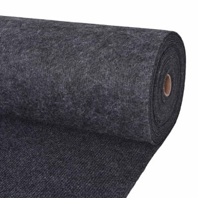 vidaXL - Tapijt - Antracietkleurig - 1,2 - x - 15 - m - Polyester