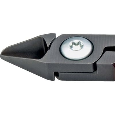 Knipex 75 52 125 Elektronica en fijnmechanica Zijkniptang Met facet 125 mm