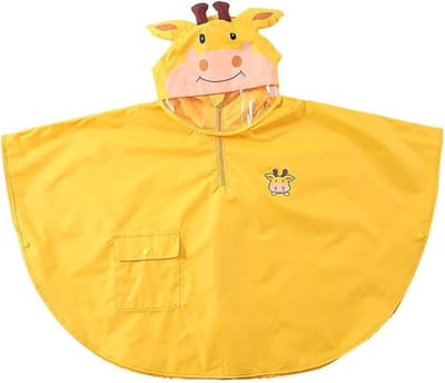 Famanu – Uniseks regenponcho voor kinderen van 2 tot 6 jaar, waterdicht en ademend regencape