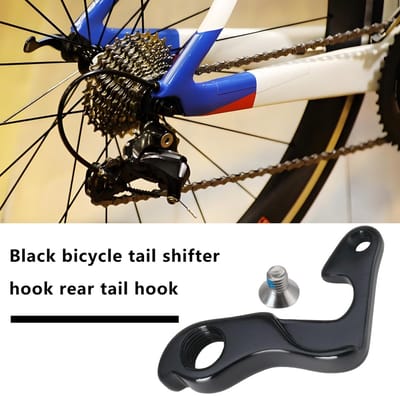Dailygoody - Fiets Staarthaak - Derailleur Gear Mech Hanger - Aluminiumlegering - Zwart - Achterderailleur Hanger - Compatibel met Fietsen