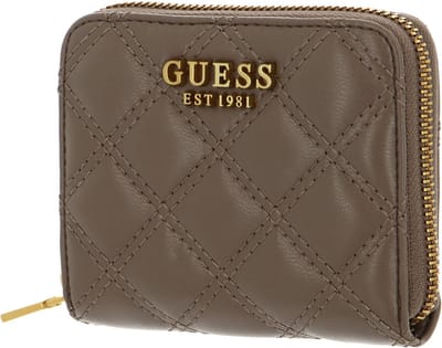 GUESS Portemonnee Giully SLG Small Zip Around Wallet Dark Taupe