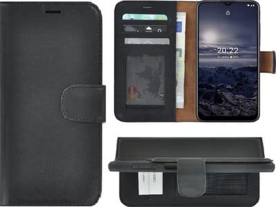 MoDo hoesje Geschikt voor Nokia G11/ G21 - Leer Book Case - Zwart