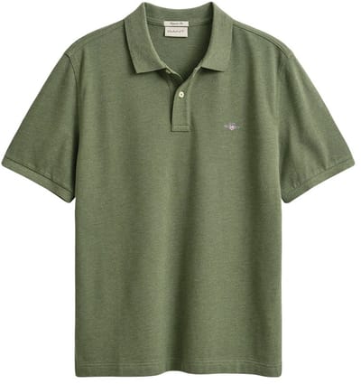 GANT heren polo shirt pique shield logo groen II