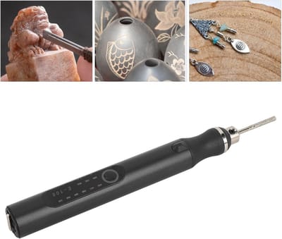 Graveerpen Draadloos - Ets Gereedschap - Sieraden Maken - Instelbare Snelheden - 30 Delige Kit - Zwart