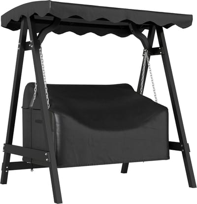 Outsunny Schommelbankhoes voor buiten-Oxford-stof-142L x 76B x 81H cm-Zwart