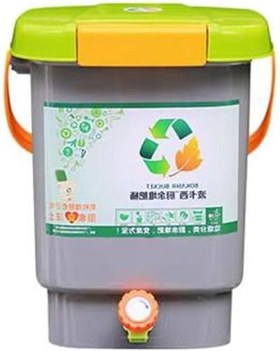 Compostbak Keuken - Bokashi Systeem - Organisch Afval Verwerken - Luchtdicht Deksel - 15L - Grijs