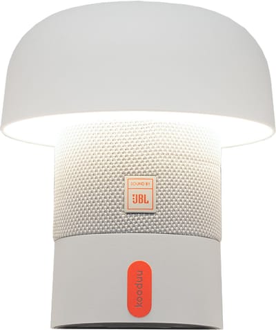 Kooduu Sensa Play Mini - Draabare Speaker Lamp - Krachtig Geluid - Dimbaar Licht - Cloudy White